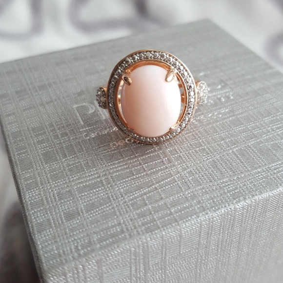 Rose gold over sterling silver ring - Picture 4 of 11